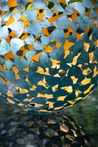 Close-up of Mantle II sculpture